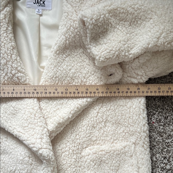 NWOT Jack by BB Dakota Women's Cream Teddy Jacket in Size S - Picture 10 of 15